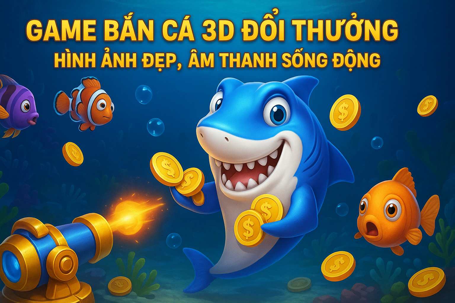 Game Bắn Cá 3D Đổi Thưởng – Hình Ảnh Đẹp, Âm Thanh Sống Động