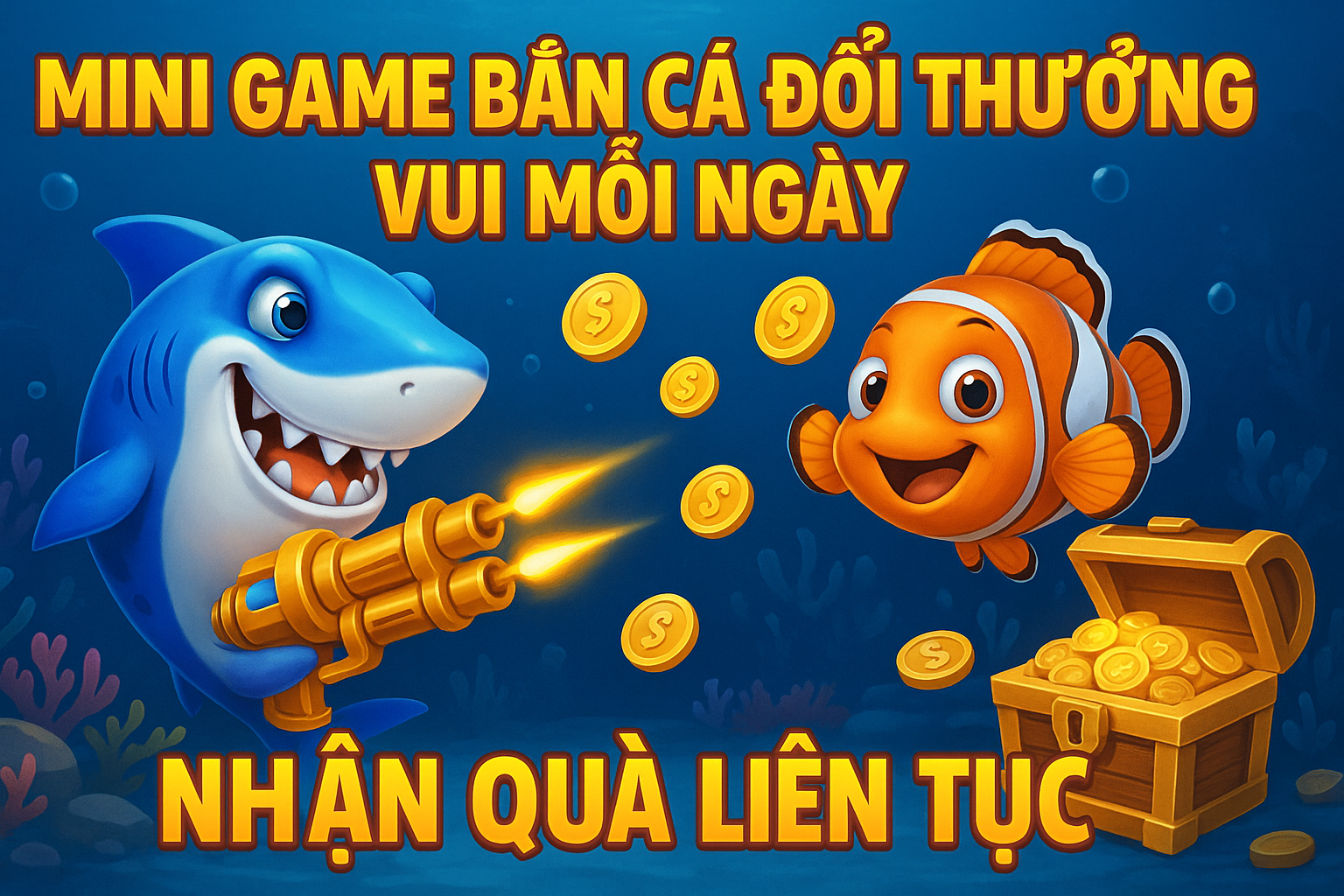 Mini Game Bắn Cá Đổi Thưởng – Vui Mỗi Ngày, Nhận Quà Cực Đã